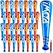 Seematn 32 Pcs Mardi Gras Throws Bulk Pow Inflatable Baseball Bats 17 Inch Inflatable Blow up Bats for Kids Carnival Game Prizes Bulk Carnival Hero Sports Prizes Favors Dark BlueRed - Image 2