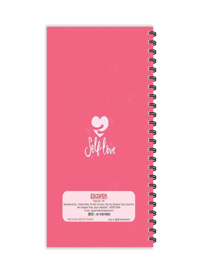 ESCAPER Self Love Diary, Ruled - A5 Size - 8.5 x 5.5 inches Designer Motivational Diary, Love Quotes Diary, Diary Notepad, Diary for Office, Diary for Gift - Image 2