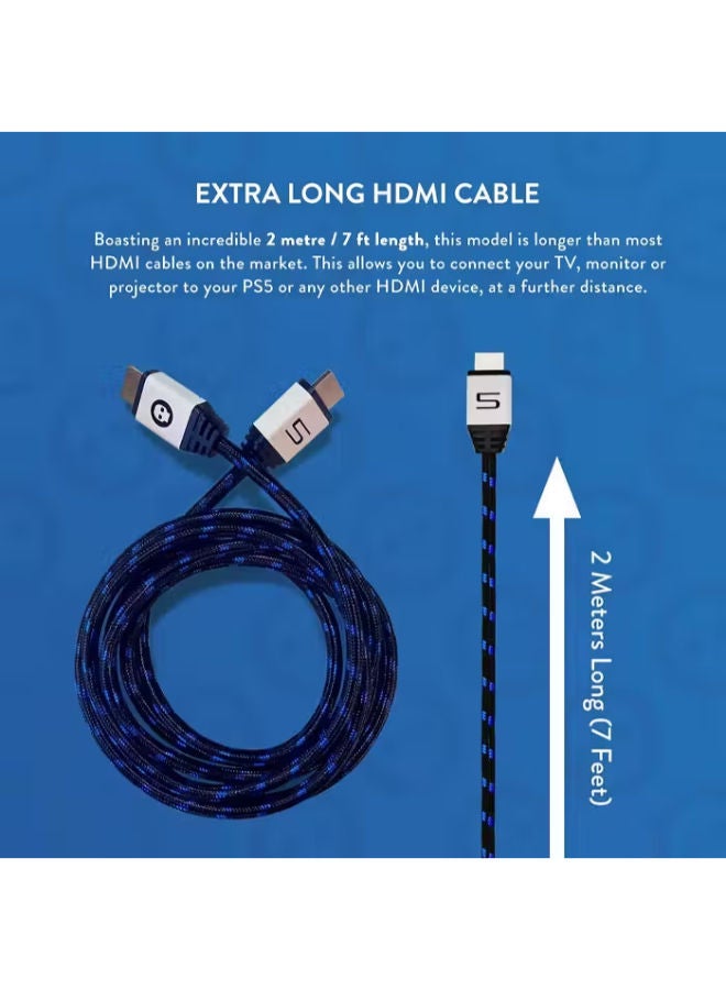 numskull 4K Ultra Hd Hdmi 2.0 Cable - 2M (7Ft) (PS5 Design) - Image 4