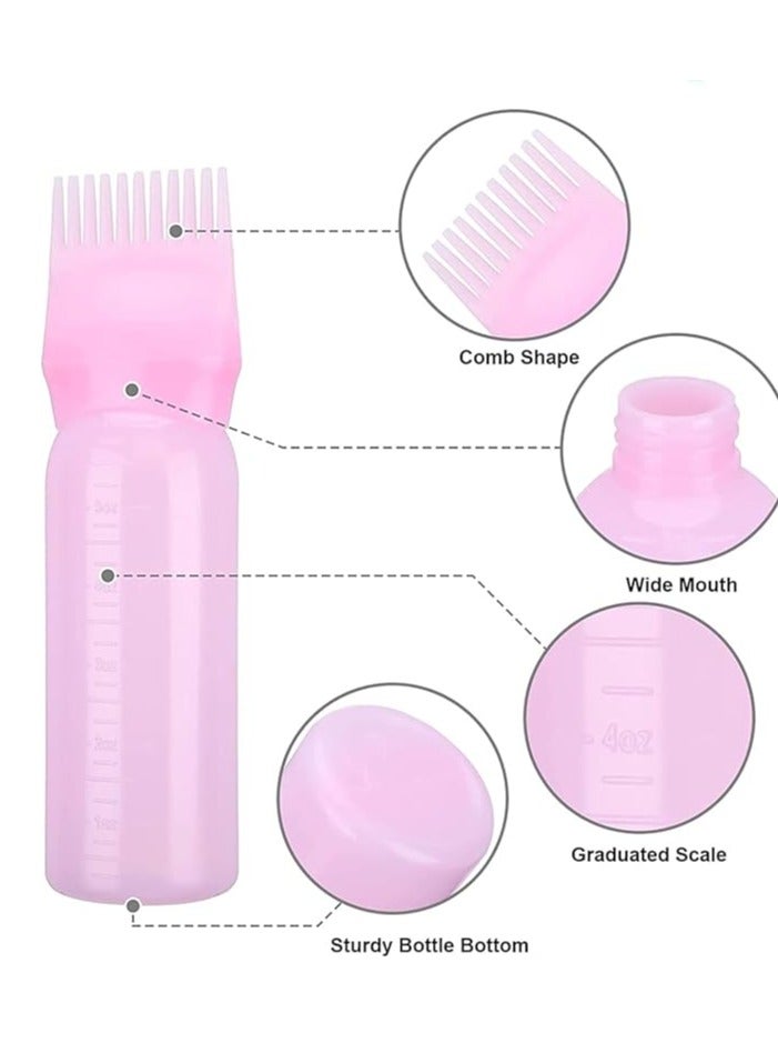 Generic Hair Oil Bottle, Oil Comb 120ML Hair Tools Hair Dye Applicator Brush Bottles Styling Tool Hair Coloring 1 PCS - Image 1
