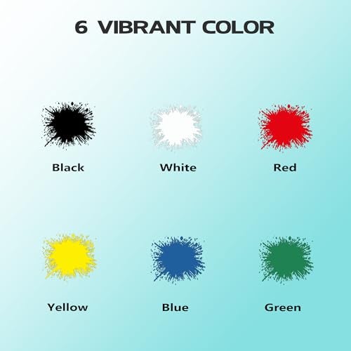 EKOHERR Airbrush Paint 6 Colors, Ready to Spray Airbrush Paint Set, Water-Based Acrylic Air Brush Paints for Metal, Plastic Models, Canvas, Wood, 0.67 Fl Oz/20ml - Image 2