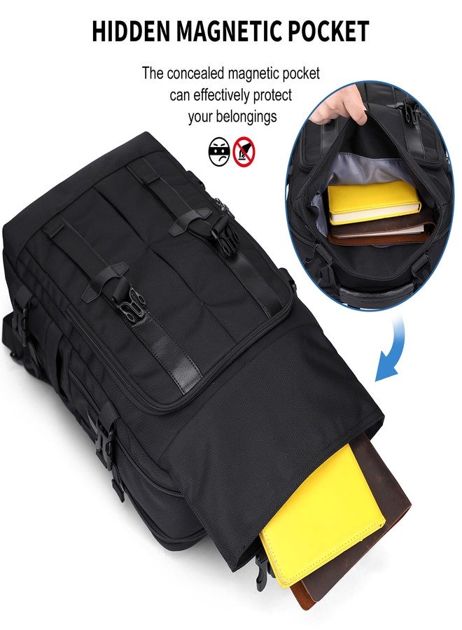 WITZMAN Travel Laptop Backpack for Men Fit 16 inch Computer Carry-on Airline Approved with USB Charging Port(B716 Black) - Image 5