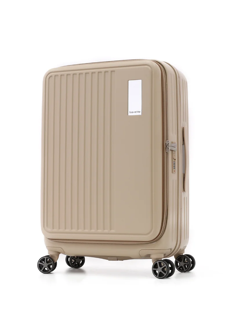 ترافلايت Travelite 4-Piece Hardside Luggage Set 28” Large, 24” Medium, 20” Carry-On + Makeup Bag, Polycarbonate (PC)