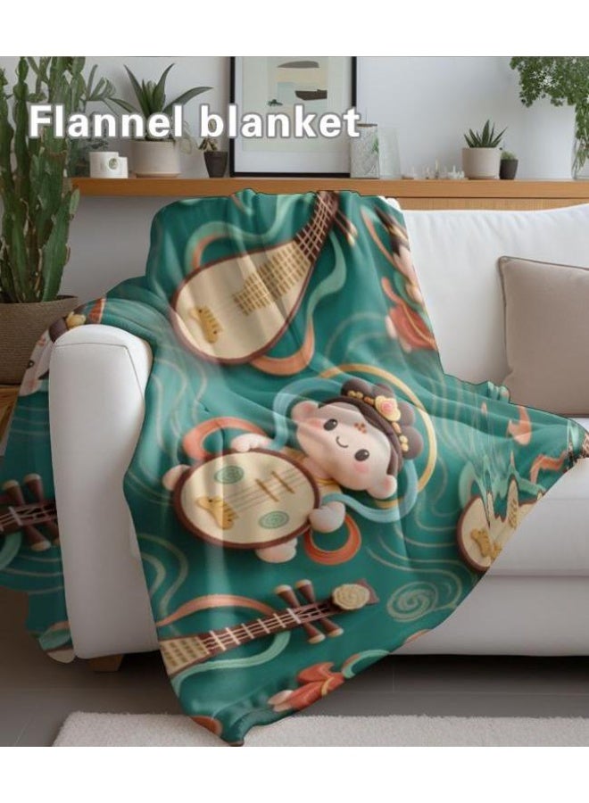 general Baby and children's cartoon flannel thin blanket (warm and comfortable, suitable for sleep, game use) 70cm*100cm - Image 3
