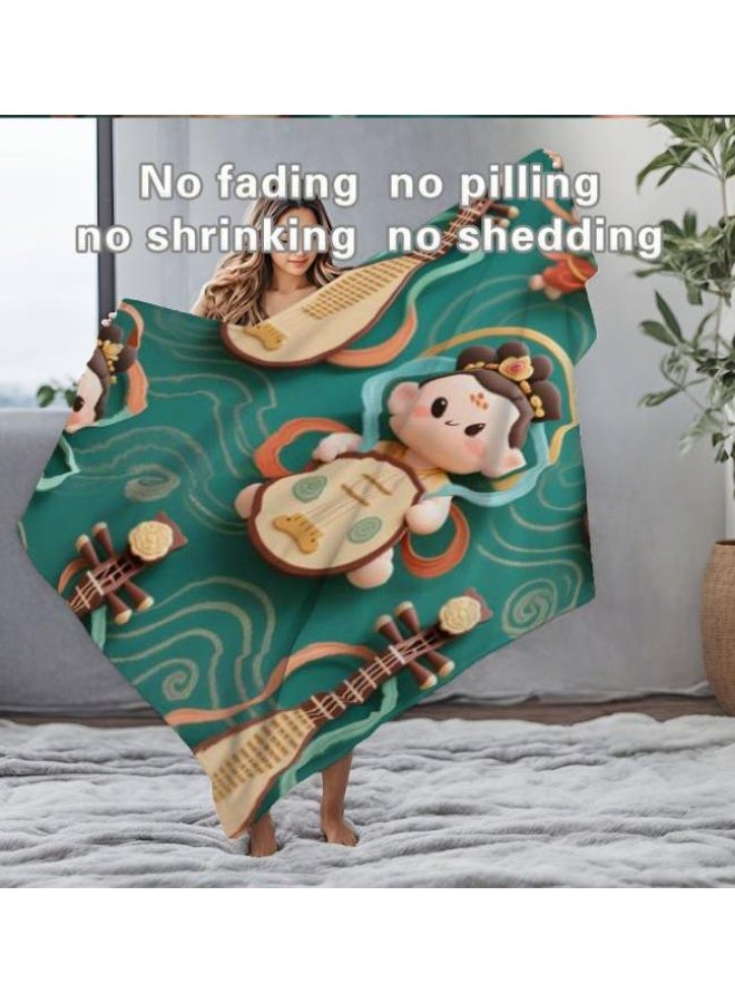 general Baby and children's cartoon flannel thin blanket (warm and comfortable, suitable for sleep, game use) 70cm*100cm - Image 1