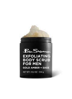 Ben Sherman Ben Sherman Exfoliating Body Scrub For Men with Shea Butter Vitamin A and C Moisturizing Hydrating Body Scrub for Healthy Skin 