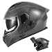 TTMiku Carbon Fiber Modular Motorcycle Helmet DOT Certified Full Face Flip Up Dual Visor ADV Street Bike Adventure ATV Motorbike Helmet for Street for Adult Men Women Small - Image 2