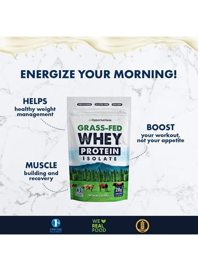 Opportuniteas Grass Fed Whey Protein Isolate Unflavored, (1 LB)  - Image 4