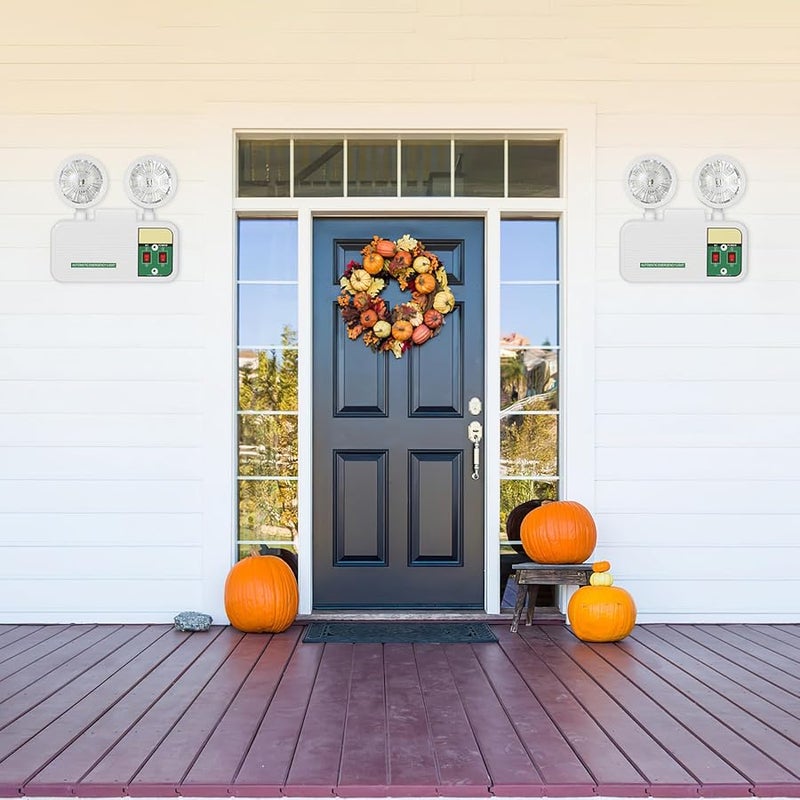 ضوء طوارئ أبيض للإضاءة الخروجية مثبت على الحائط مع بطارية احتياطية لمدة 12 ساعة، آمن وسهل التركيب للاستخدام المنزلي والمكتبي والتجاري - Image 5