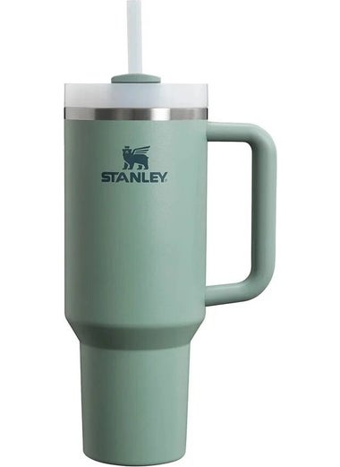 Stanley Quencher Thermos Cup with Straw 1.18 Lt - Green  - Image 1