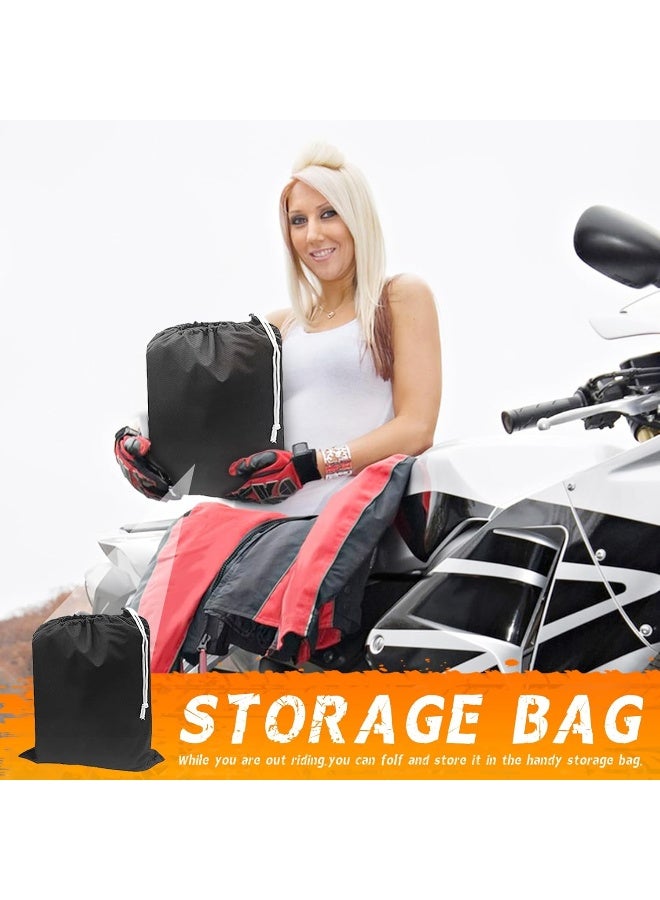 Tokept Tokept Black Motorcycle Cover, 210D Oxford Fabric All Weather Water Sun Protection, 116 inch Vehicle Cover for Harley Davidson Honda Suzuki Kawasaki Yamaha (XXXL)  - Image 5