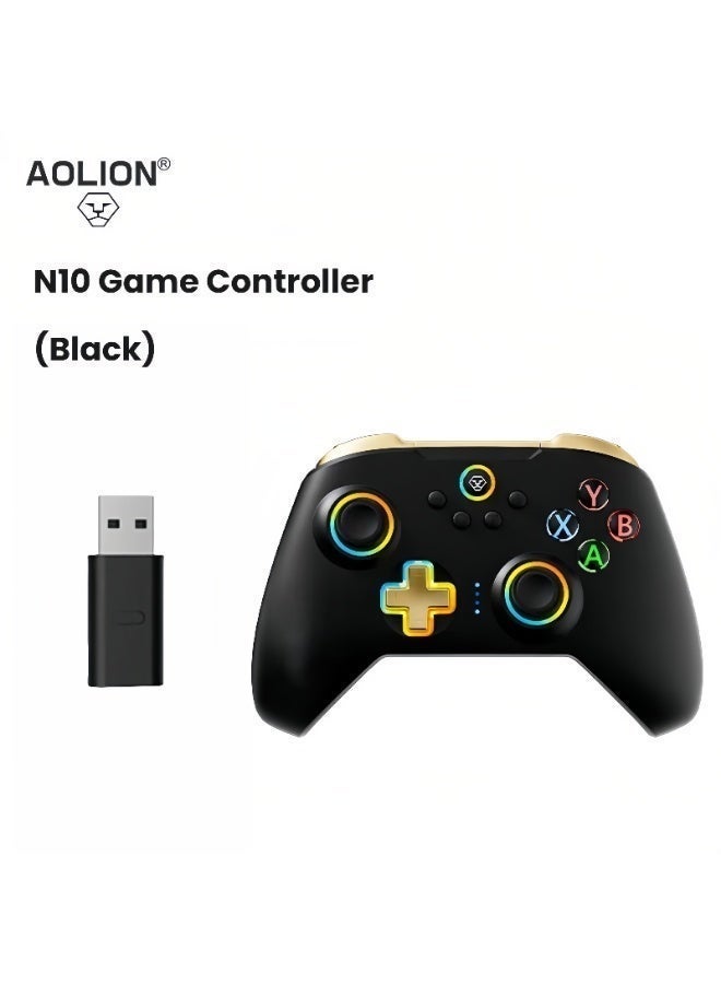 AOLION N10 Wireless Controller, Compatible with Switch2/PC/Android/Steam Deck – Bluetooth Controller, Gaming Controller, Equipped with Hall Effect Joystick and Triggers, Turbo, Vibration, and RGB Lighting Effects - Image 2