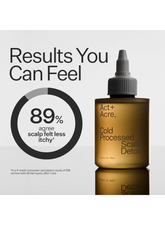 Act+Acre ACT+ ACRE Cold Processed Scalp Detox Oil - Sulfate-Free Care for Flaky, Dry and Itchy Scalp - Promotes Thicker, Fuller-Looking Hair - Image 2