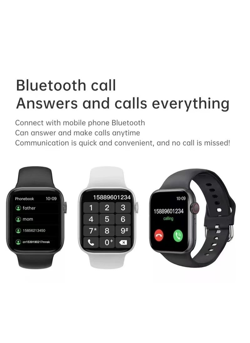 Generic - Black Smartwatch, , ergonomic and stylish design, science exercise instructor, upgraded health management, compatible with iOS and Android Black - Image 1