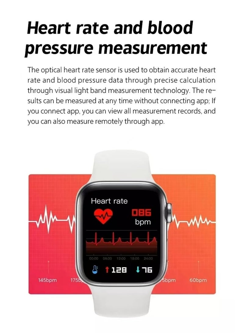 Generic - Black Smartwatch, , ergonomic and stylish design, science exercise instructor, upgraded health management, compatible with iOS and Android Black - Image 1