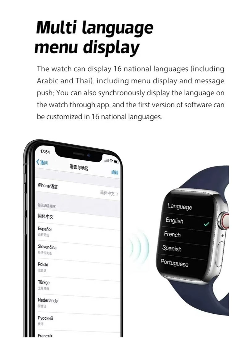 Generic - Black Smartwatch, , ergonomic and stylish design, science exercise instructor, upgraded health management, compatible with iOS and Android Black - Image 1