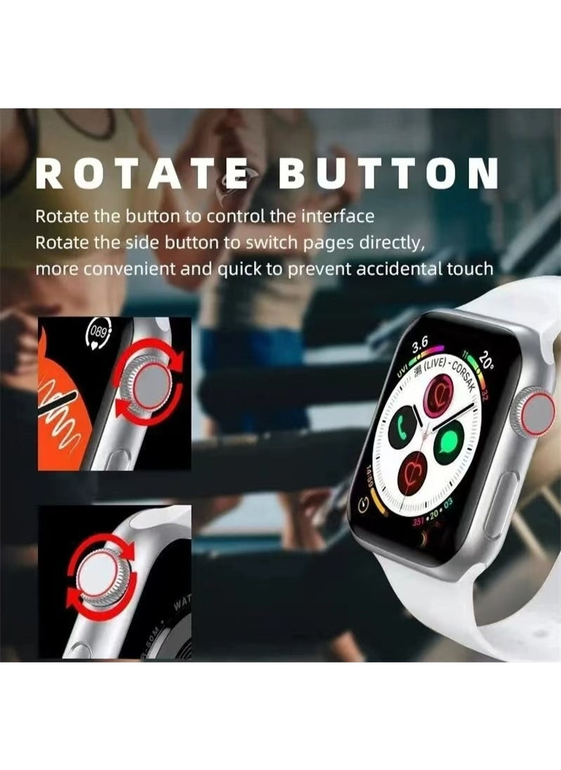 Generic - Black Smartwatch, , ergonomic and stylish design, science exercise instructor, upgraded health management, compatible with iOS and Android Black - Image 1