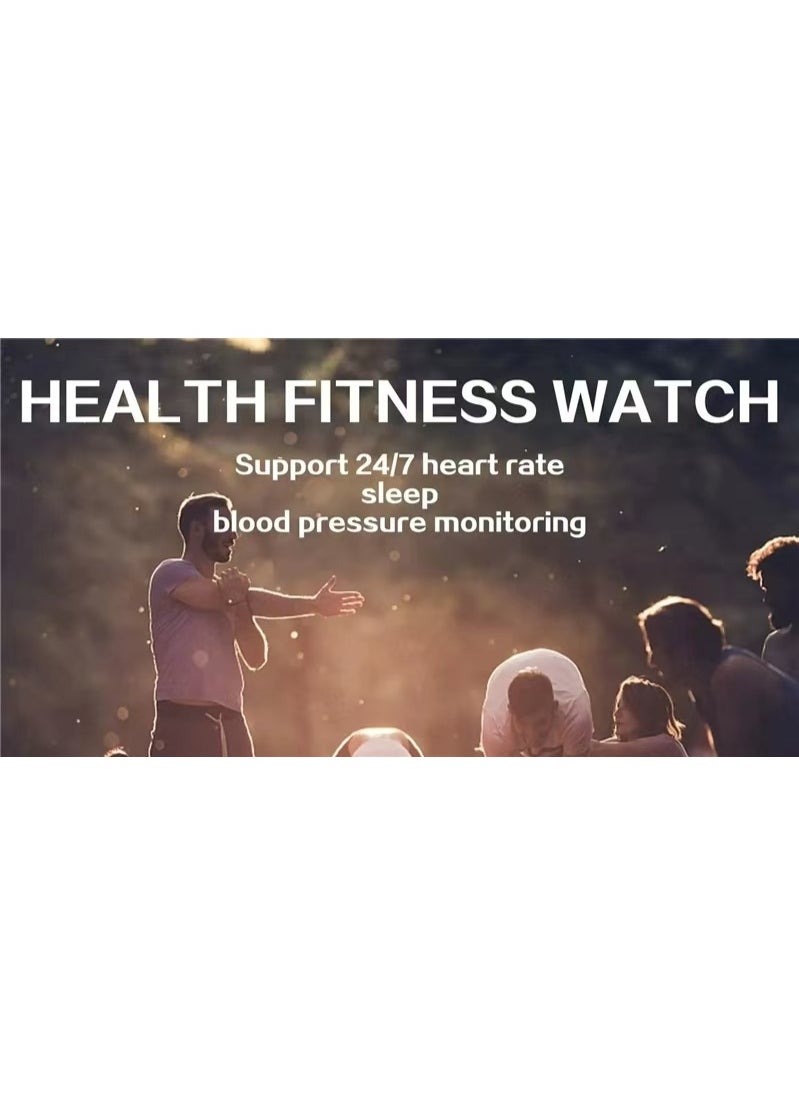 Generic - Black Smartwatch, , ergonomic and stylish design, science exercise instructor, upgraded health management, compatible with iOS and Android Black - Image 1