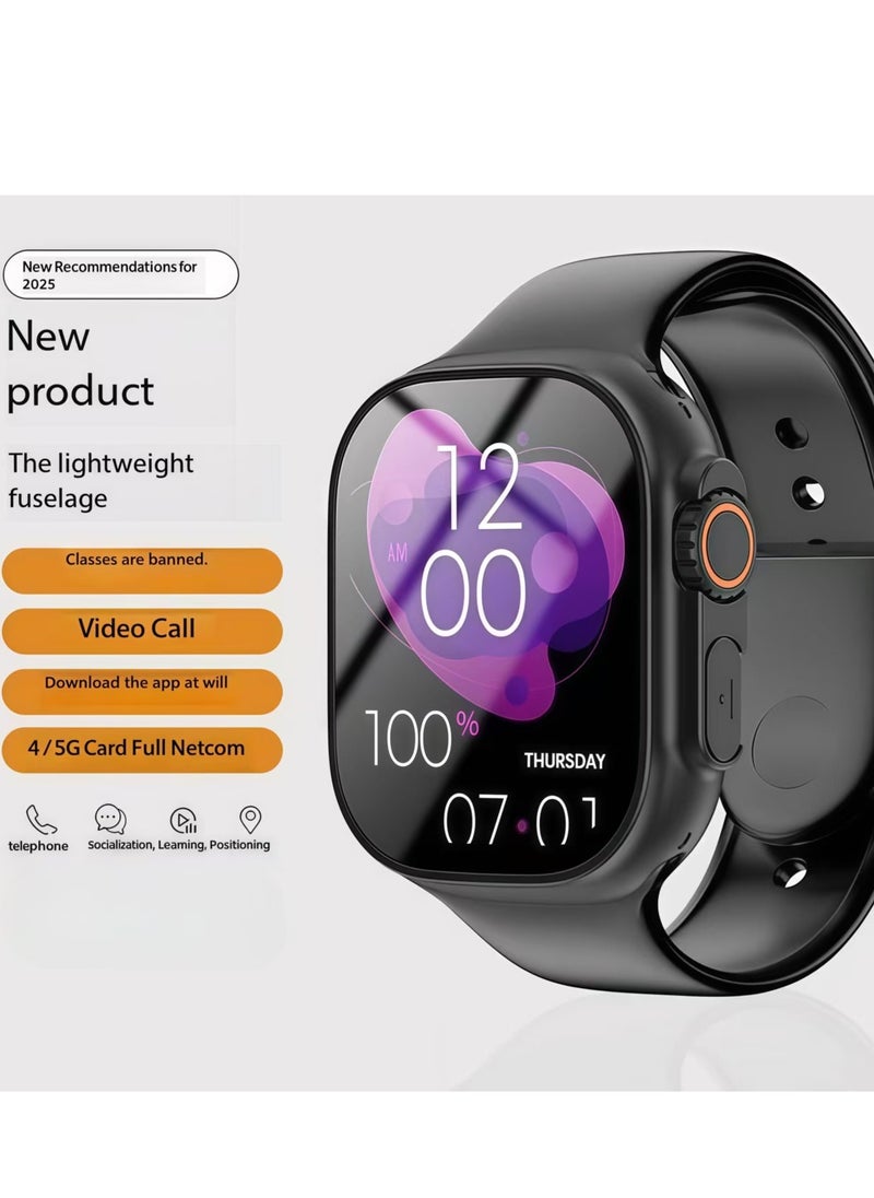 Generic - Black Smartwatch, , ergonomic and stylish design, science exercise instructor, upgraded health management, compatible with iOS and Android Black - Image 1