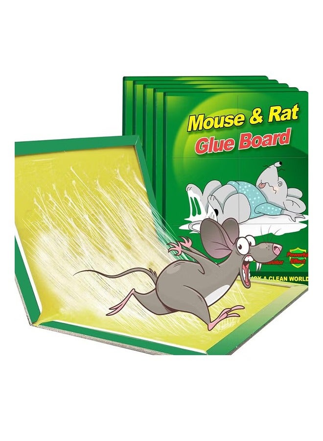 Generic 5-Pack Mouse Rat Glue Board, Strong Adhesive Disposable Mouse Catching Sticker, Mouse Glue Traps Indoor for Home - 8 x 12Inch  - Image 1