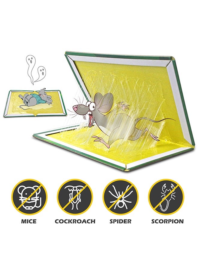 Generic 5-Pack Mouse Rat Glue Board, Strong Adhesive Disposable Mouse Catching Sticker, Mouse Glue Traps Indoor for Home - 8 x 12Inch  - Image 2