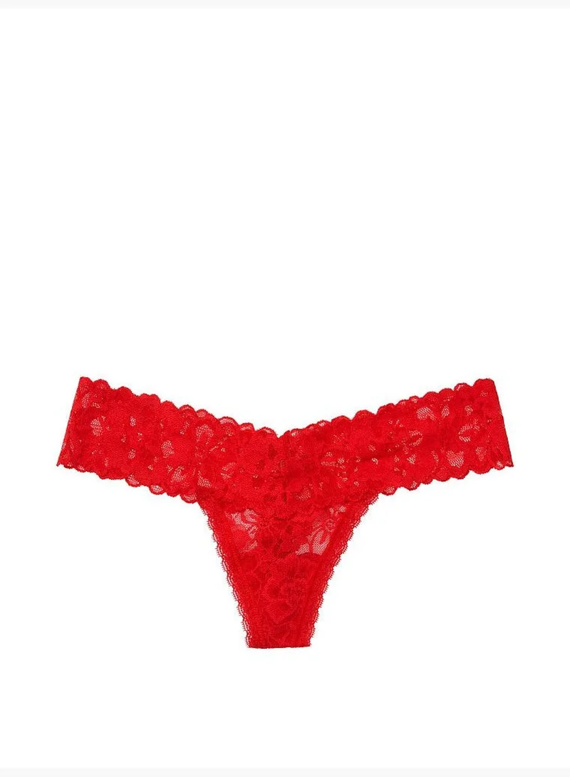 Victoria's Secret Floral Lace Thong Panty