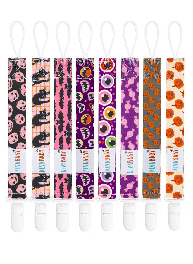 ALVABABY 8 Pack Paci Clip Holder Leashes for Newborn Baby Boys Girls 8DBP09A - Image 1