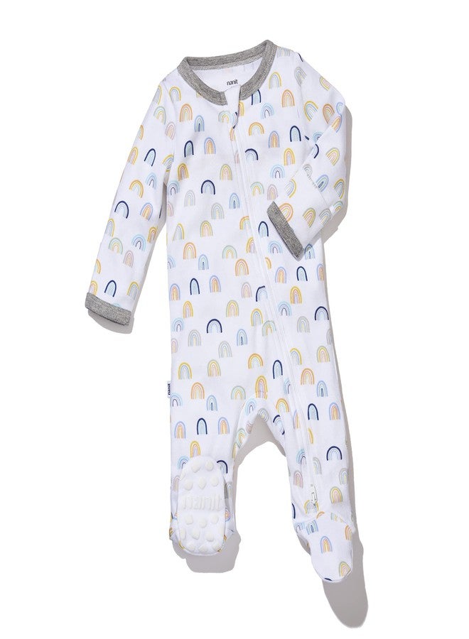 Nanit Sleep Wear Pajamas - 9M, Sweet Rainbows - Image 1