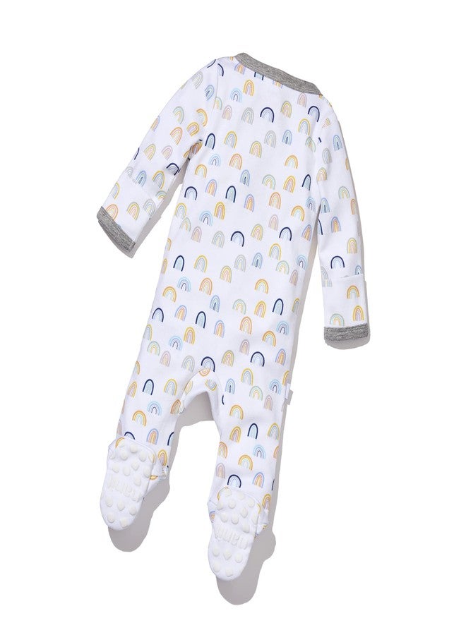 Nanit Sleep Wear Pajamas - 9M, Sweet Rainbows - Image 5