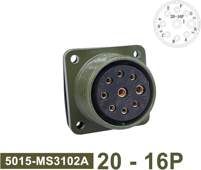 Connector 5015 MS3106A Plug and Socket 20-7 20-15 20-16 Circular Connector MS3102A MS3108A(Socket 3102 20-16P) - Image 2
