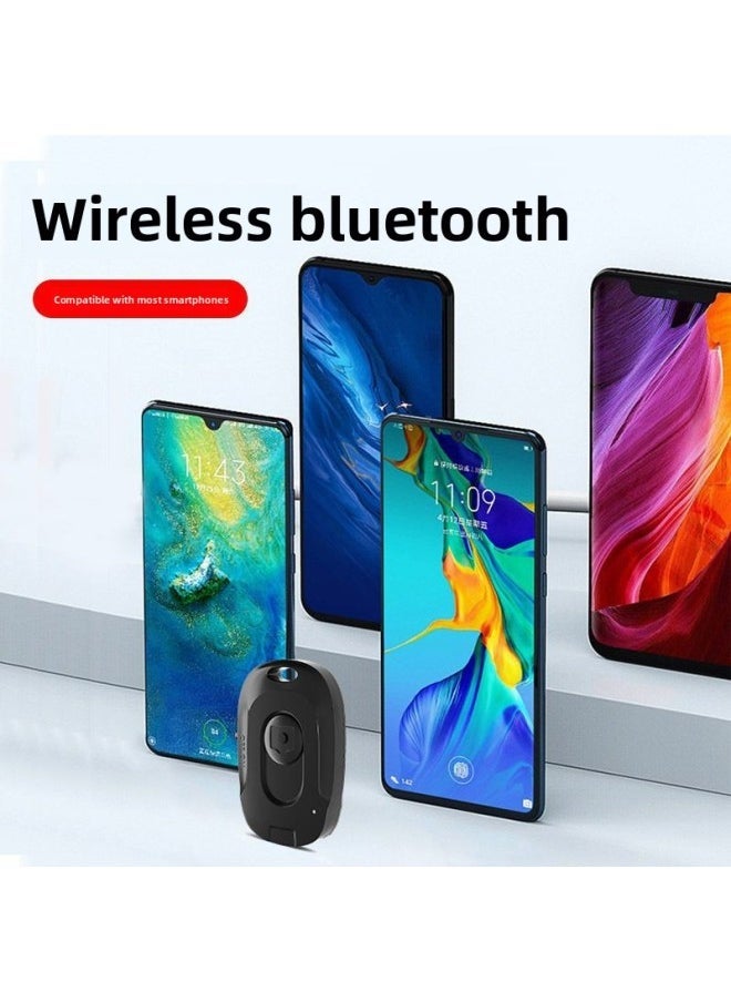Smart Phone Bluetooth Selfie Camera Remote Battery Charger Video Recording Remote Wireless Controller Lever-Color:Black