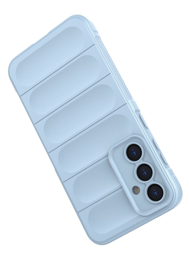 Generic - Premium Protection Back Silicone Case Compatible with Samsung Galaxy S24 Fe Magic Shield Shockproof Case with Camera Protection (Baby Blue) - Image 1