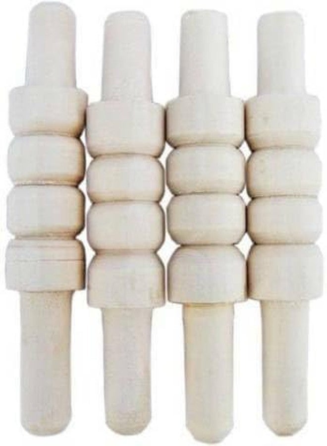 VINOX Cricket Wooden Spring Back Stump Set Wooden Wicket Set for Youth and Senior(Brown) - Image 3