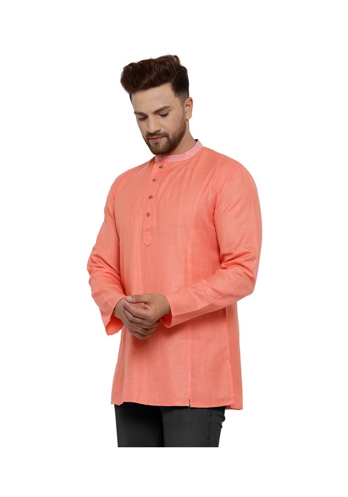 ARCHATTIRE Men’s Peach Kurta for Casual Wear - Image 2