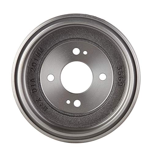 TRQ Rear Brake Drum Pair Set for 1986-1989 Honda Accord / 1992-2000 Honda Civic / 2007-2008 Honda FIT - Image 4