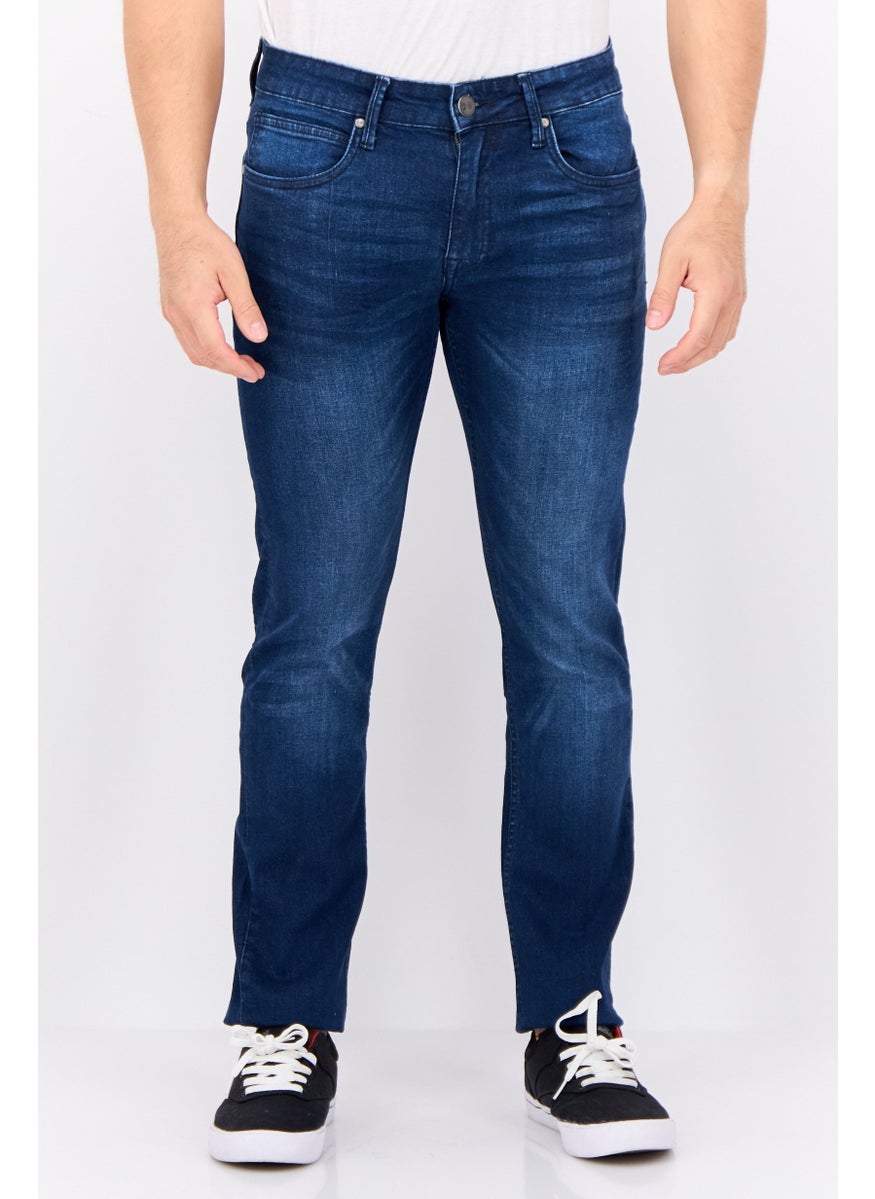 CROSSHATCH Men Slim Fit Wash Stretchable Denim, Blue  - Image 1