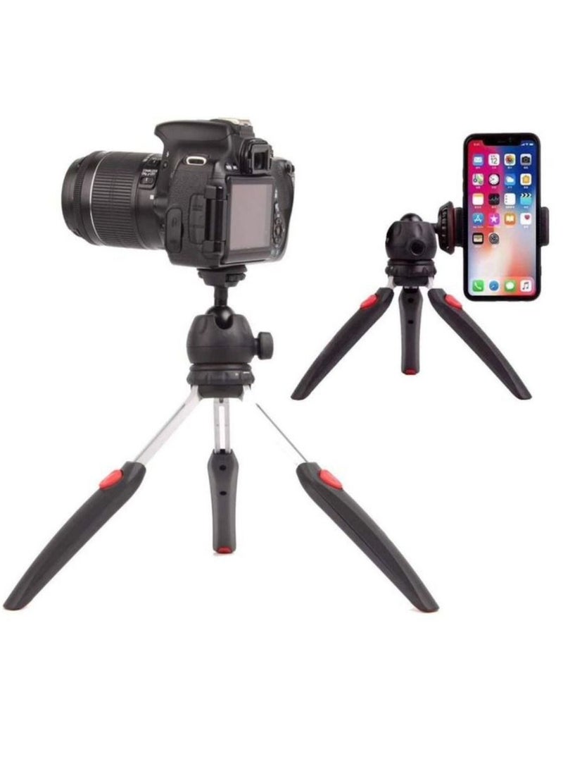 Jmary Mini Tripod for Camera and Phone Tabletop Small Phone Tripod Mount for GoPro iPhone Cell Phones Webcam Projector Compact DSLR Hand Desktop Camera Tripod Stand Table - Image 1