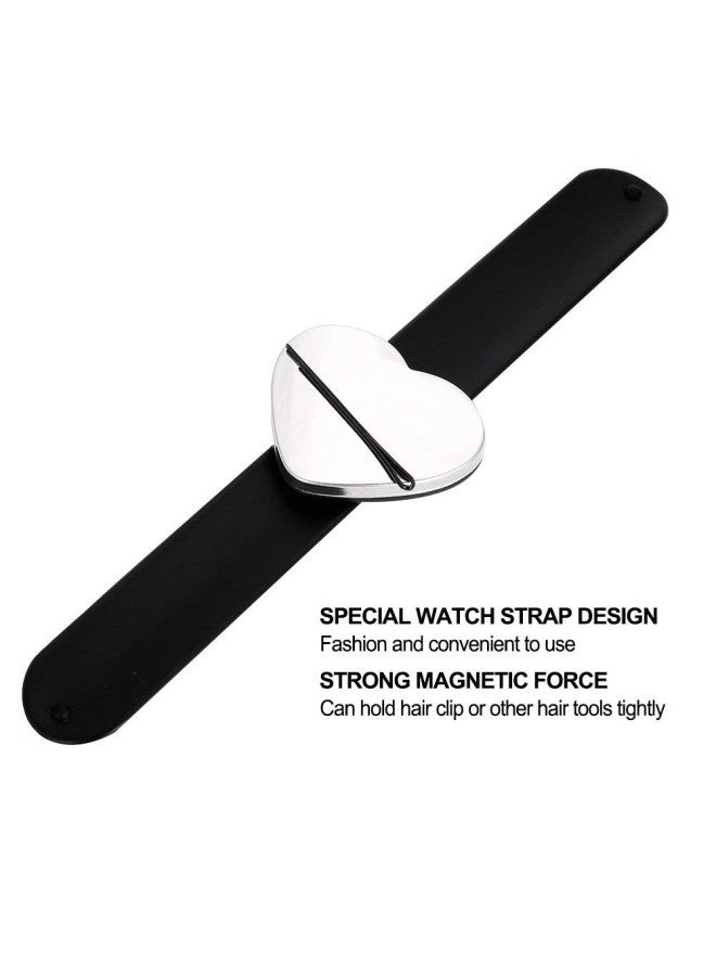klarako Magnetic Wristband Hair Clips Bracelet, Professinal Quicky-stick Magnetic Pins Wrist Strap Hair Crips Hairpins Holder Salon Hairdressing Tool For Salon Use(Belt Color is Random) - Image 4