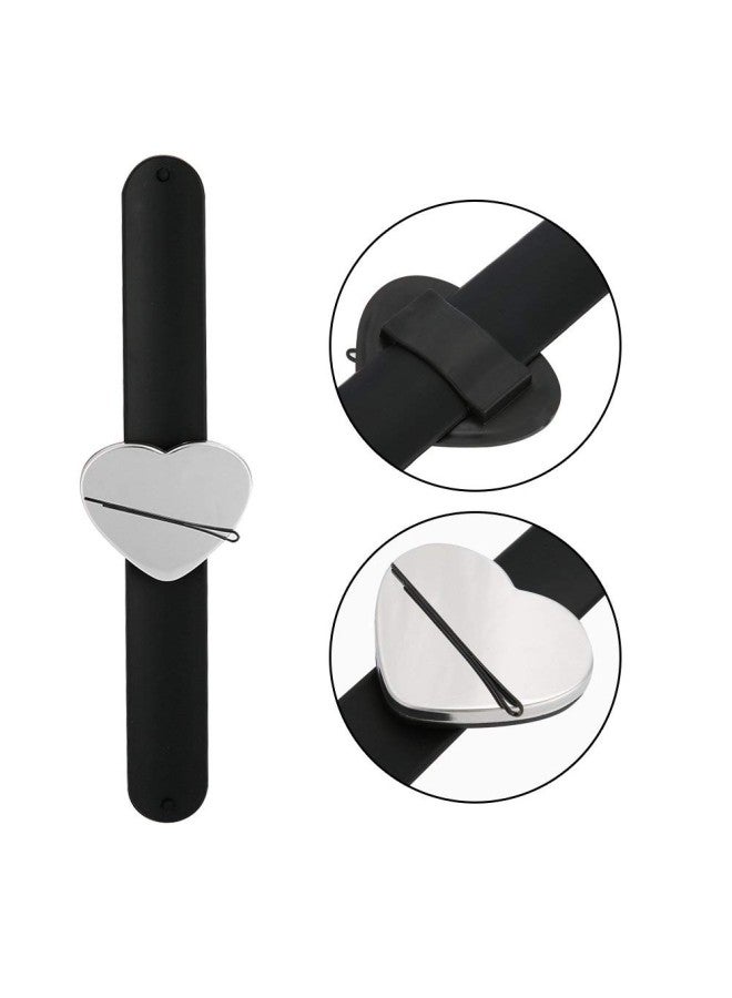klarako Magnetic Wristband Hair Clips Bracelet, Professinal Quicky-stick Magnetic Pins Wrist Strap Hair Crips Hairpins Holder Salon Hairdressing Tool For Salon Use(Belt Color is Random) - Image 2