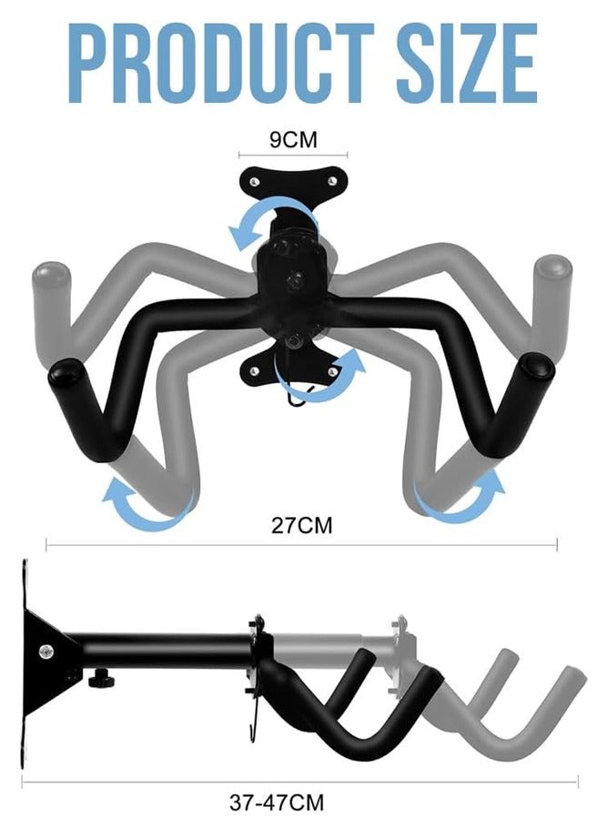 BELLSBERRY 360° Bicycle Wall Hanger – Heavy-Duty Vertical Hook with Tool Kit for Garage or Home Use - Image 2