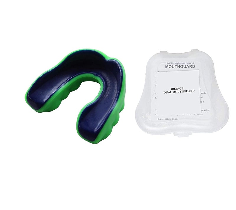 DRANGE حارس الفم المحارب / واقي اللثة لحماية الأسنان للملاكمة MMA كاراتيه أخضر (قد يختلف اللون) - Image 1
