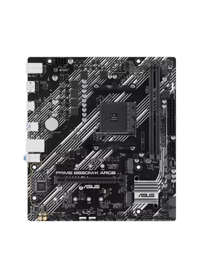 ASUS Renewed - Prime B550M-K ARGB, AMD B550 Micro ATX Motherboard with Dual M.2, PCIe 4.0, 1 Gb Ethernet, HDMI, DP, SATA 6 Gbps, USB 3.2 Gen 1 Type-A, Aura Sync RGB Lighting | 90MB1GC0-M0EAY0 - Image 3