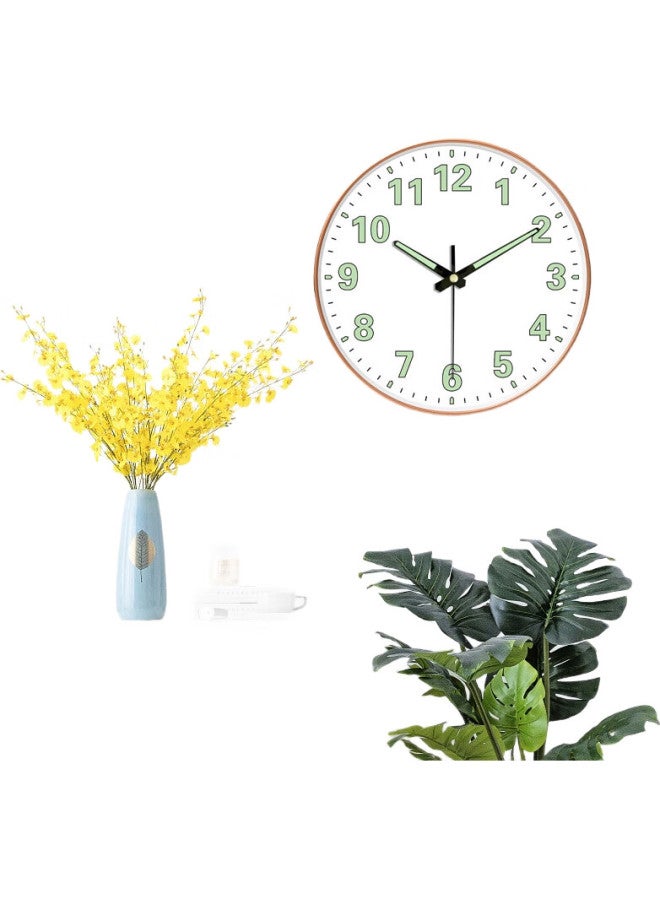 Peng Chuang Pengchuang Swiss Movement Luminous Wall Clock, Creative Bedroom Clock, Living Room Quartz Clock, Home Timepiece, Light Luxury Modern Wall Clock - Image 1