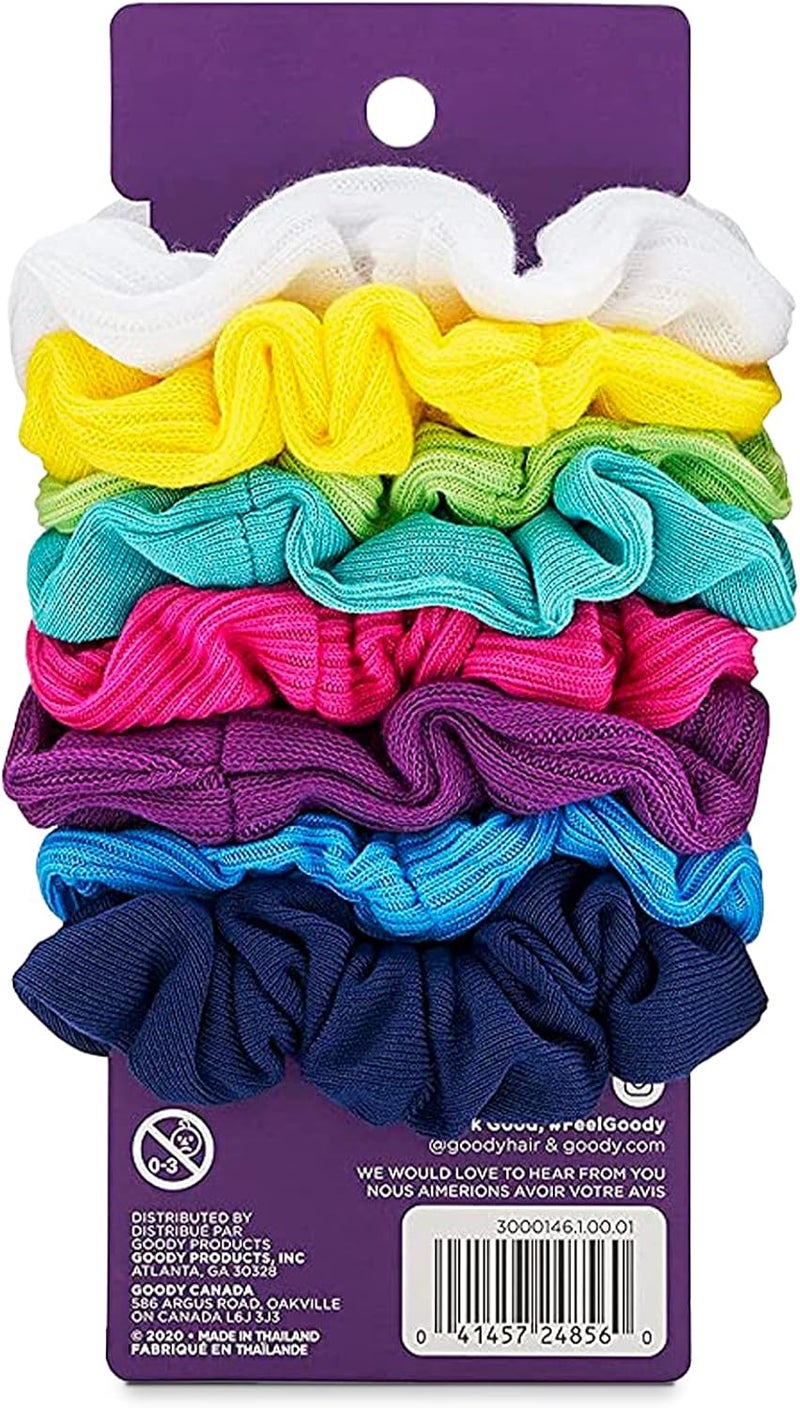 Goody Ouchless Jersey Scrunchies - 8 Count Assorted Colors - Image 3