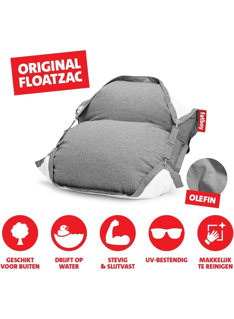 Fatboy Original Floatzac Floating Bean Bag, adjustable beanbag, Suitable for indoor and outdoor pool use, Water repellent fabric, Suitable for the Pool & Beach 134 x 185 cm (Rock grey) - Image 4