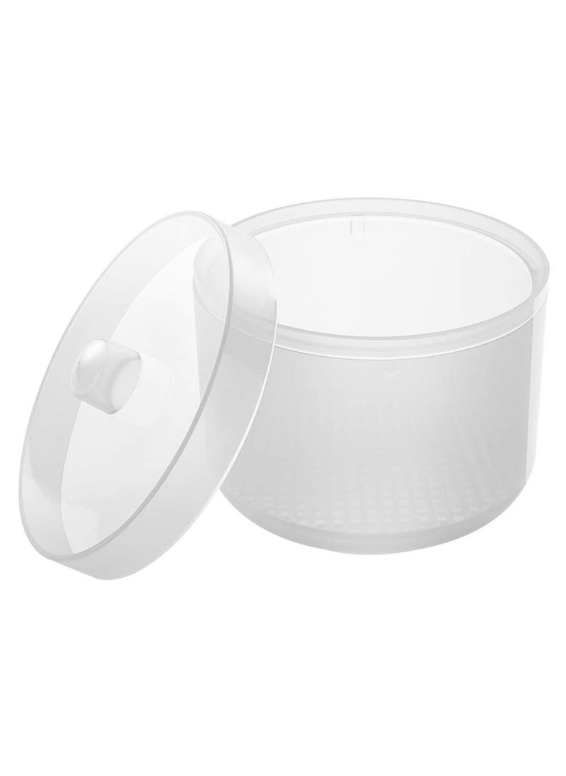 lasenersm 1 Piece Nail Art Tool Cleaning Cup Nail Art Tool Sterilizer Cup Nail Tools Cleaning Tray Box Container Net Basket Case Manicure Tools Jar Soak Box for Nail Art Accessories Transparent 