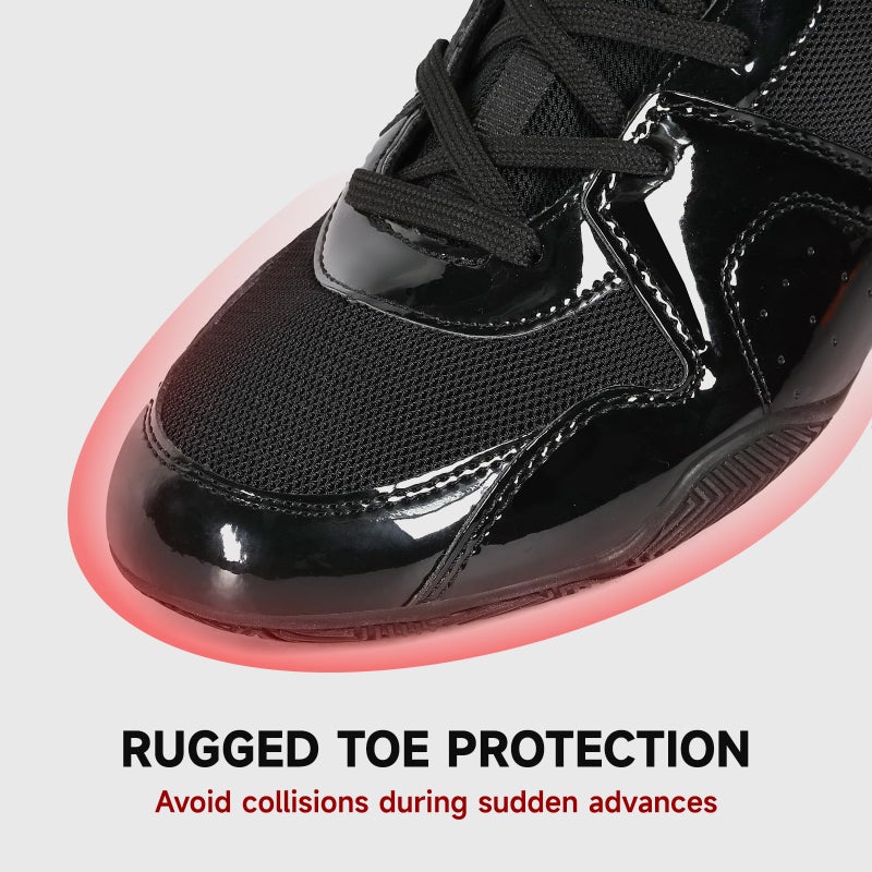 ZVC Wrestling Shoes Men High Top Boxing Shoes for Fighting Shoes Powerlifting Bodybuilding Boots Footwear Black - Image 2