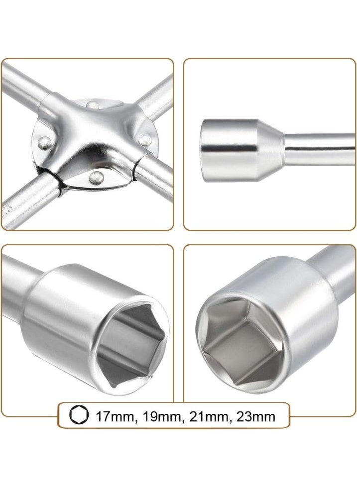 مفتاح عجل صليبة 14 بوصة – عالمي لفك وربط صواميل إطارات السيارات بمقاسات 17 و19 و21 و23 مم - Image 2