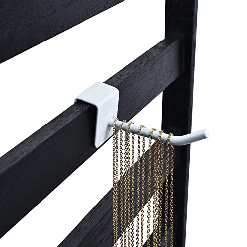 Ikee Design 24 Pcs Small Metal Panel Hook Hanger for Hanging Tower, Clothes, Scarf, hat, Key, and mask. Coated with White Painting - Image 5