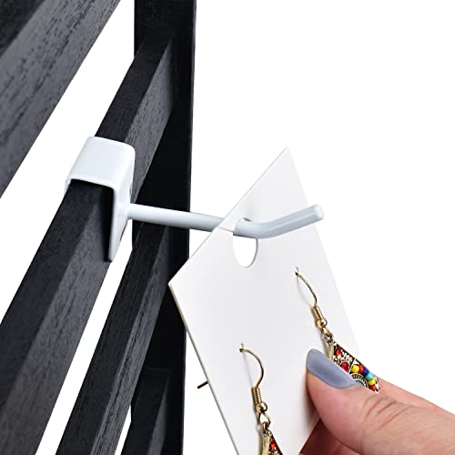 Ikee Design 24 Pcs Small Metal Panel Hook Hanger for Hanging Tower, Clothes, Scarf, hat, Key, and mask. Coated with White Painting - Image 4